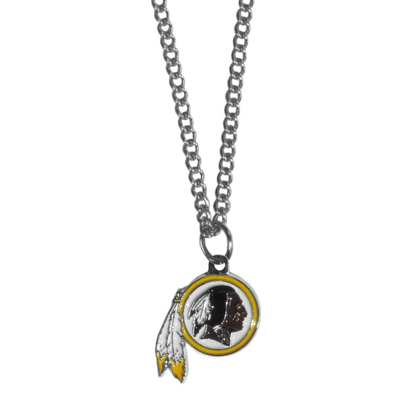 Washington Redskins Chain Necklace with Small Charm (SSKG) - 757 Sports Collectibles