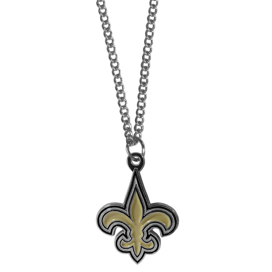 New Orleans Saints Chain Necklace with Small Charm (SSKG) - 757 Sports Collectibles