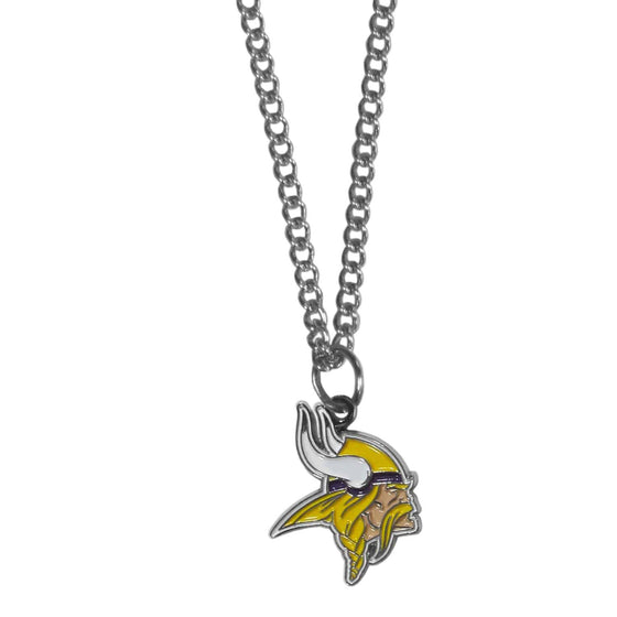 Minnesota Vikings Chain Necklace with Small Charm (SSKG) - 757 Sports Collectibles