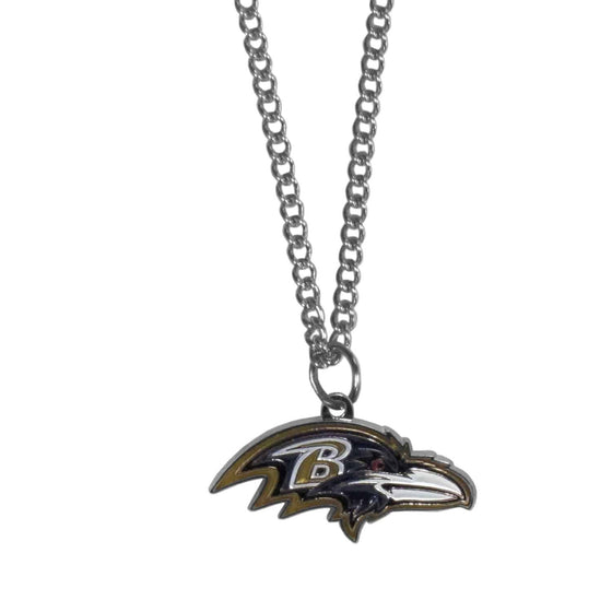 Baltimore Ravens Chain Necklace with Small Charm (SSKG) - 757 Sports Collectibles