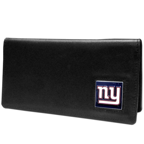 New York Giants Leather Checkbook Cover (SSKG) - 757 Sports Collectibles