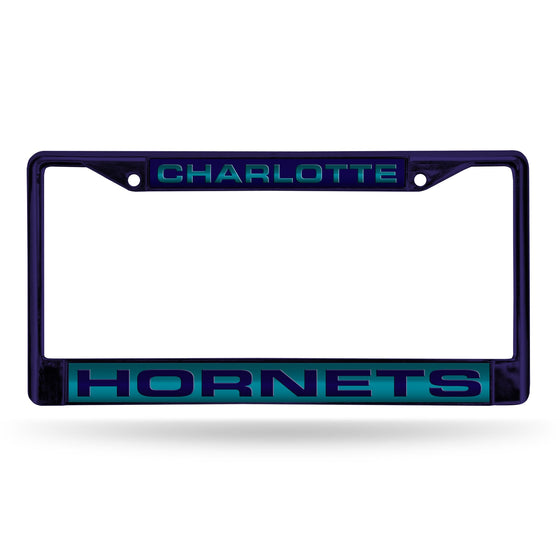 Hornets Purple Laser Colored Chrome Frame