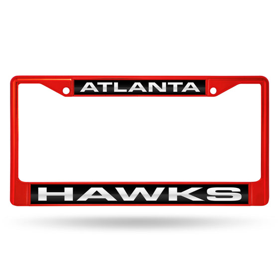 Hawks Red Laser Colored Chrome Frame