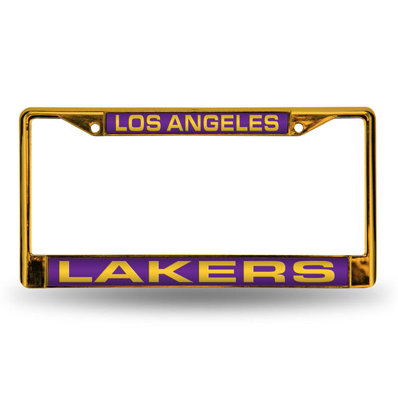 Lakers Yellow Laser Colored Chrome Frame