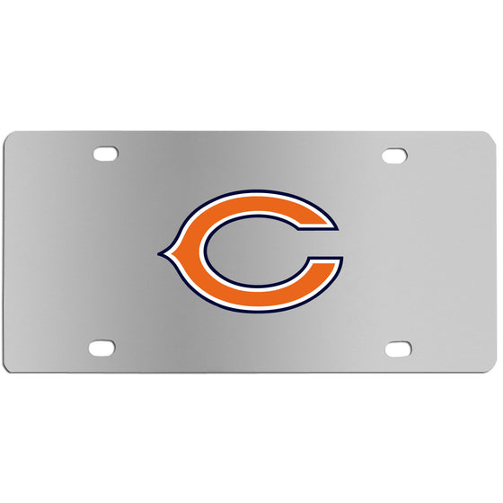 Chicago Bears Steel License Plate Wall Plaque (SSKG) - 757 Sports Collectibles