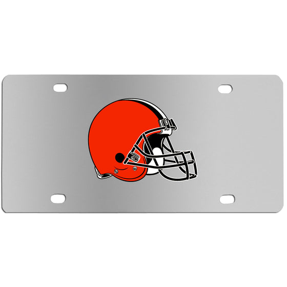 Cleveland Browns Steel License Plate Wall Plaque (SSKG) - 757 Sports Collectibles