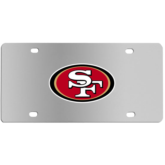 San Francisco 49ers Steel License Plate Wall Plaque (SSKG) - 757 Sports Collectibles