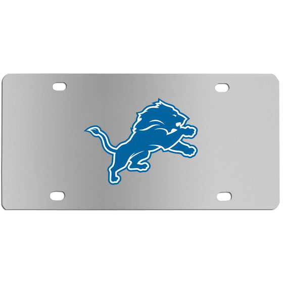 Detroit Lions Steel License Plate Wall Plaque (SSKG) - 757 Sports Collectibles