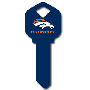 Kwikset NFL Key - Denver Broncos (SSKG) - 757 Sports Collectibles