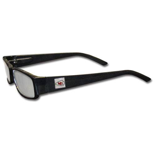 Kansas City Chiefs Black Reading Glasses +1.75 (SSKG) - 757 Sports Collectibles