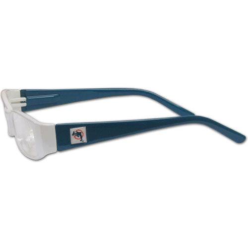 Miami Dolphins Reading Glasses +1.50 (SSKG) - 757 Sports Collectibles