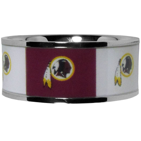 Washington Redskins Steel Inlaid Ring Size 12 (SSKG) - 757 Sports Collectibles