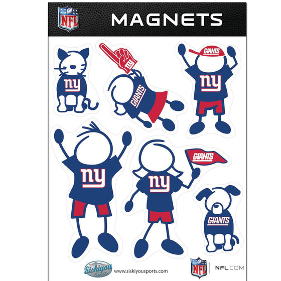 New York Giants Family Magnet Set (SSKG) - 757 Sports Collectibles