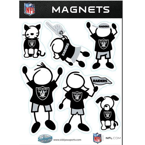 Oakland Raiders Family Magnet Set (SSKG) - 757 Sports Collectibles