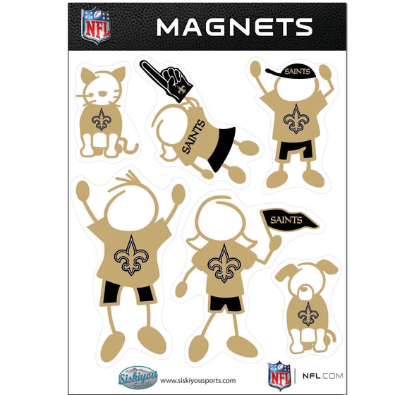 New Orleans Saints Family Magnet Set (SSKG) - 757 Sports Collectibles