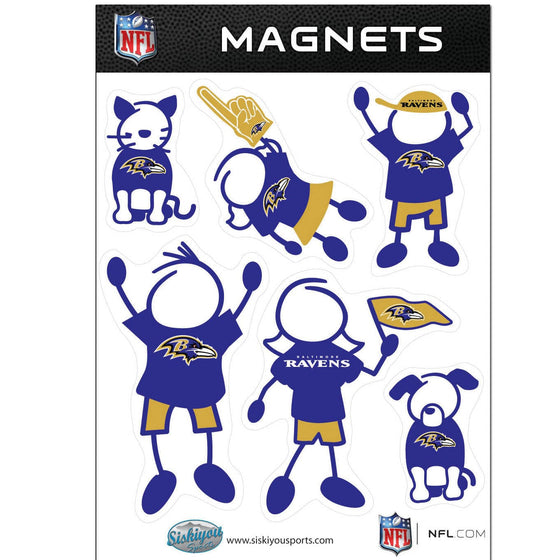 Baltimore Ravens Family Magnet Set (SSKG) - 757 Sports Collectibles