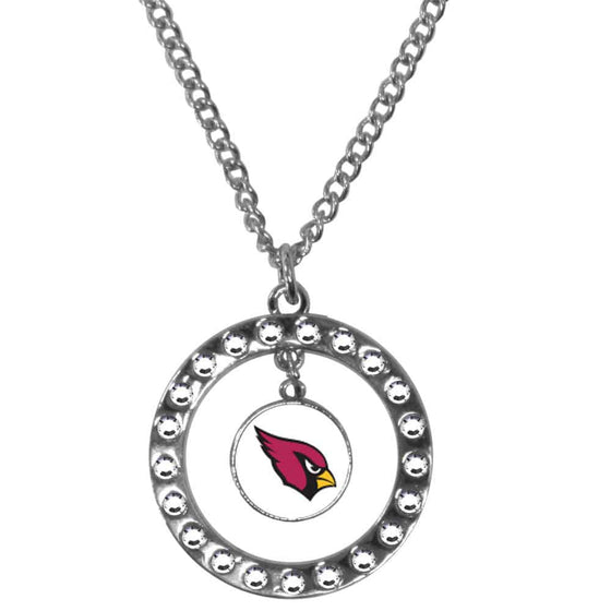 Arizona Cardinals Rhinestone Hoop Necklace (SSKG) - 757 Sports Collectibles