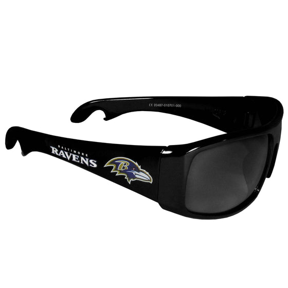 Baltimore Ravens Wrap Bottle Opener Sunglasses - 757 Sports Collectibles