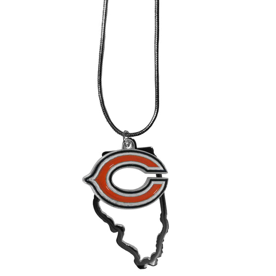 Chicago Bears State Charm Necklace (SSKG) - 757 Sports Collectibles