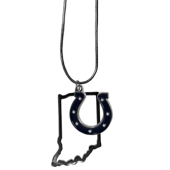 Indianapolis Colts State Charm Necklace (SSKG) - 757 Sports Collectibles