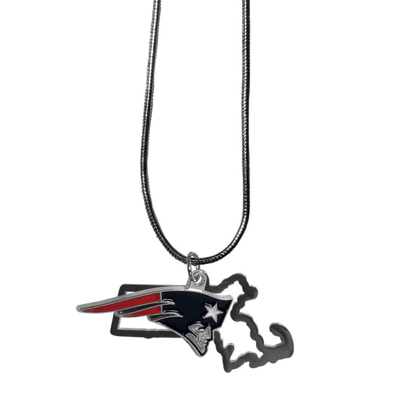 New England Patriots State Charm Necklace (SSKG) - 757 Sports Collectibles