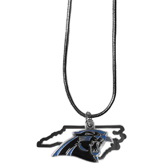 Carolina Panthers State Charm Necklace (SSKG) - 757 Sports Collectibles