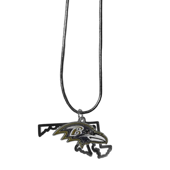 Baltimore Ravens State Charm Necklace (SSKG) - 757 Sports Collectibles