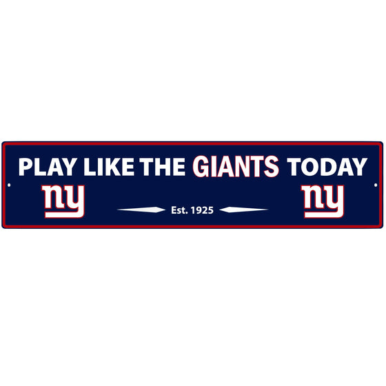 New York Giants Street Sign Wall Plaque (SSKG) - 757 Sports Collectibles