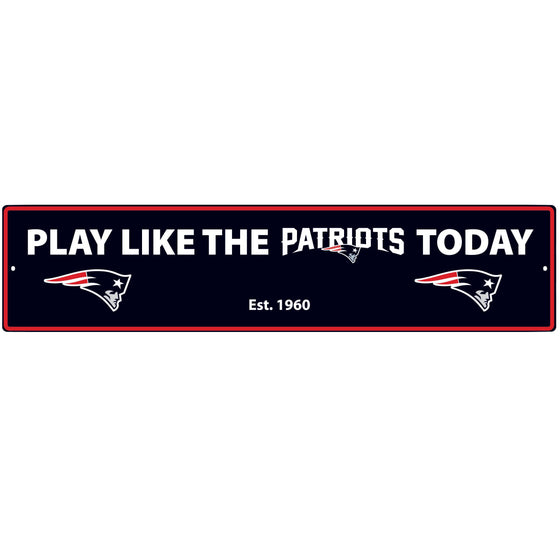 New England Patriots Street Sign Wall Plaque (SSKG) - 757 Sports Collectibles