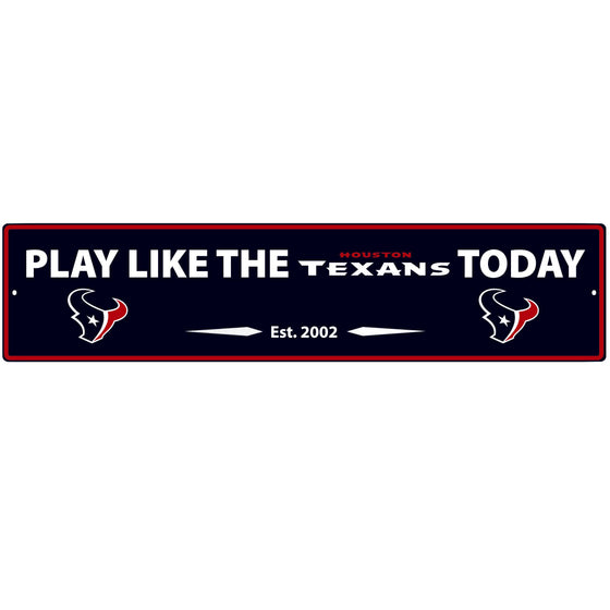 Houston Texans Street Sign Wall Plaque (SSKG) - 757 Sports Collectibles