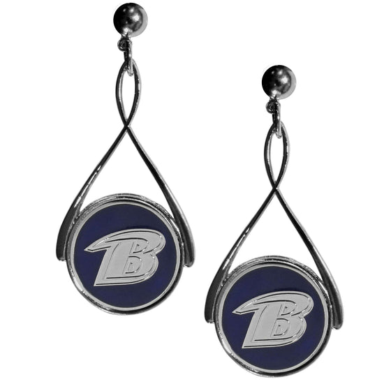 Baltimore Ravens Tear Drop Earrings (SSKG) - 757 Sports Collectibles