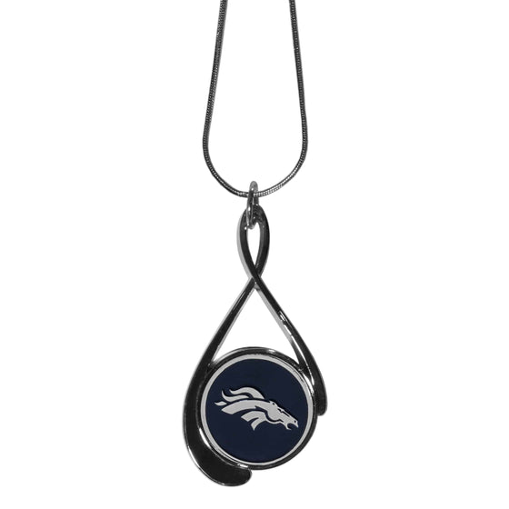 Denver Broncos Tear Drop Necklace (SSKG) - 757 Sports Collectibles