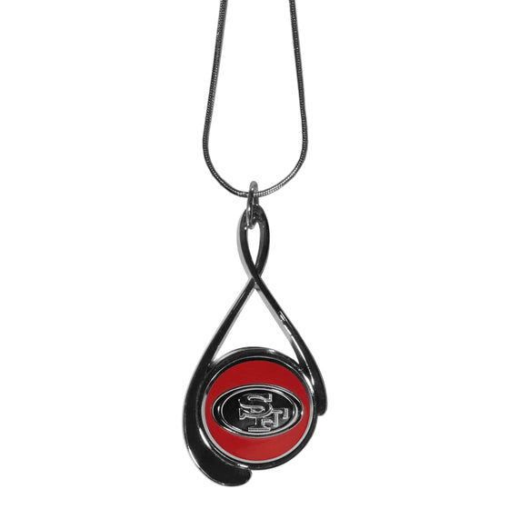 San Francisco 49ers Tear Drop Necklace (SSKG) - 757 Sports Collectibles