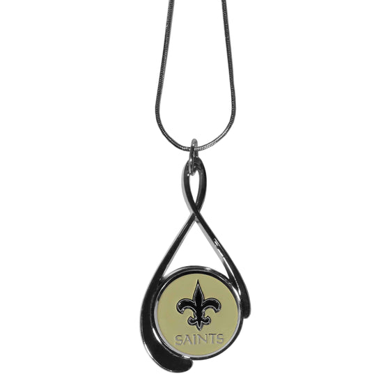 New Orleans Saints Tear Drop Necklace (SSKG) - 757 Sports Collectibles