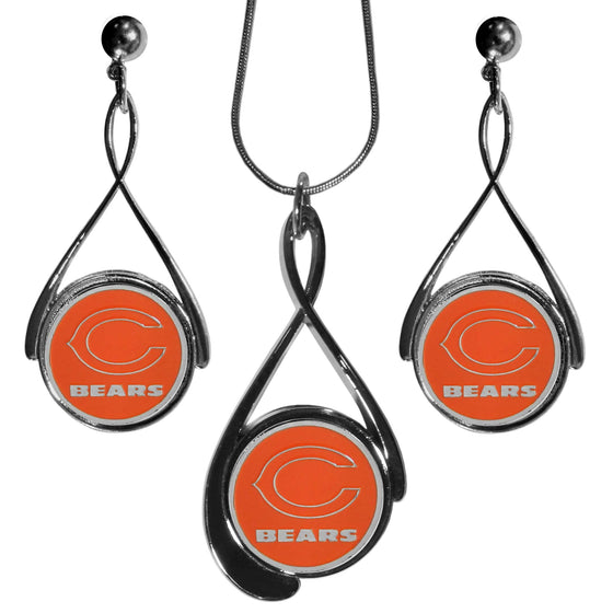 Chicago Bears Tear Drop Jewelry Set (SSKG) - 757 Sports Collectibles