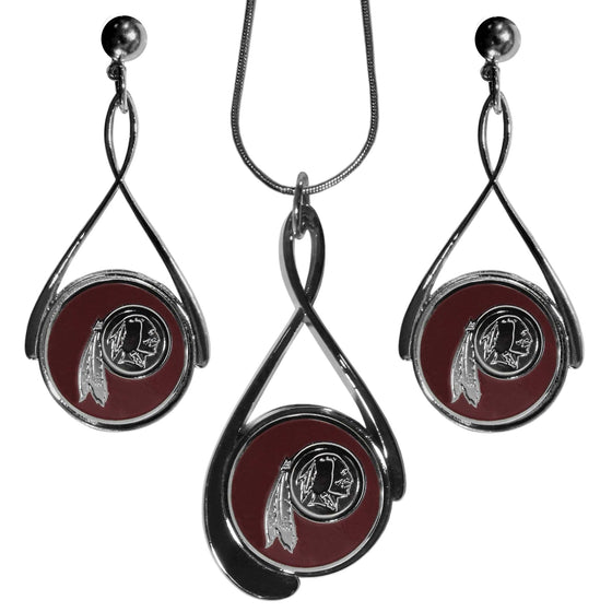 Washington Redskins Tear Drop Jewelry Set (SSKG) - 757 Sports Collectibles