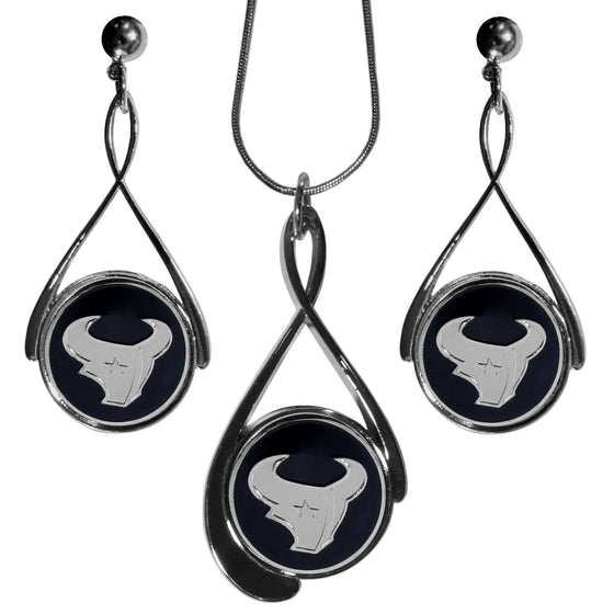 Houston Texans Tear Drop Jewelry Set (SSKG) - 757 Sports Collectibles