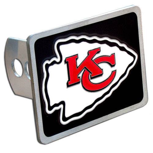 Kansas City Chiefs Hitch Cover Class II and Class III Metal Plugs (SSKG) - 757 Sports Collectibles