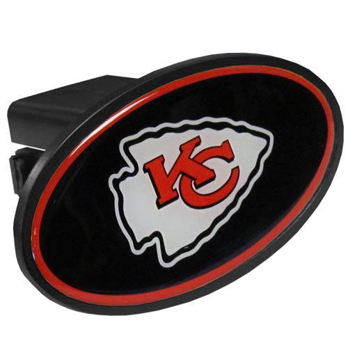 Kansas City Chiefs Plastic Hitch Cover Class III (SSKG) - 757 Sports Collectibles