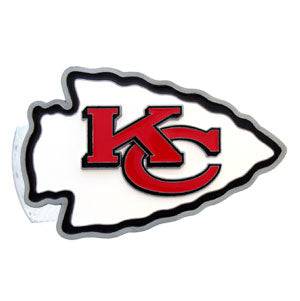 Kansas City Chiefs Large Hitch Cover Class II and Class III Metal Plugs (SSKG) - 757 Sports Collectibles