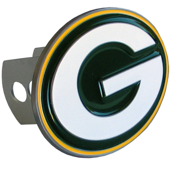 Green Bay Packers Large Hitch Cover Class II and Class III Metal Plugs (SSKG) - 757 Sports Collectibles