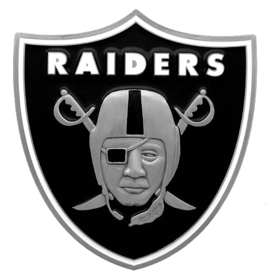 Oakland Raiders Large Hitch Cover Class II and Class III Metal Plugs (SSKG) - 757 Sports Collectibles