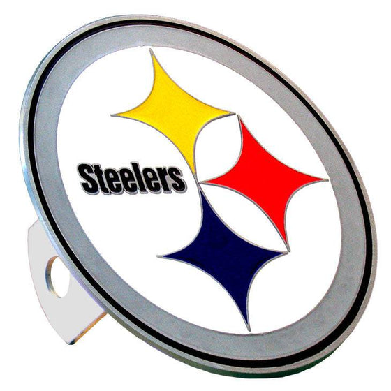 Pittsburgh Steelers Large Hitch Cover Class II and Class III Metal Plugs (SSKG) - 757 Sports Collectibles