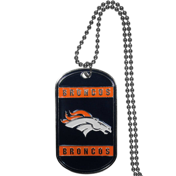 Denver Broncos Tag Necklace (SSKG) - 757 Sports Collectibles