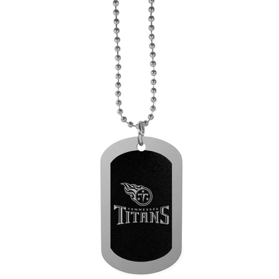 Tennessee Titans Chrome Tag Necklace (SSKG) - 757 Sports Collectibles