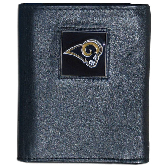 St. Louis Rams Leather Tri-fold Wallet (SSKG) - 757 Sports Collectibles