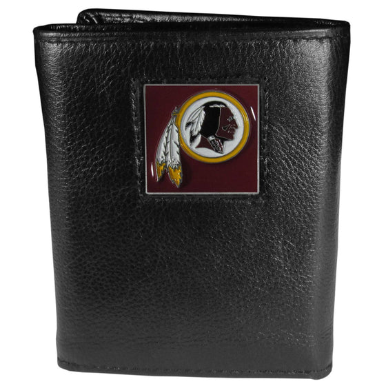 Washington Redskins Leather Tri-fold Wallet (SSKG) - 757 Sports Collectibles