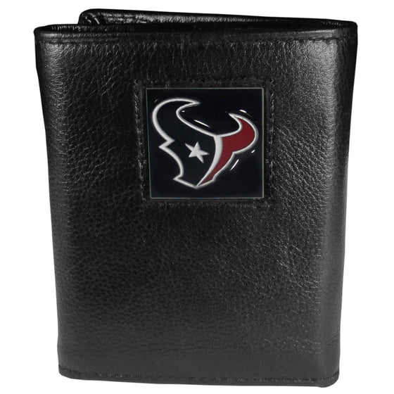 Houston Texans Leather Tri-fold Wallet (SSKG) - 757 Sports Collectibles