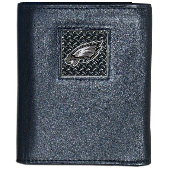 Philadelphia Eagles Gridiron Leather Tri-fold Wallet (SSKG) - 757 Sports Collectibles