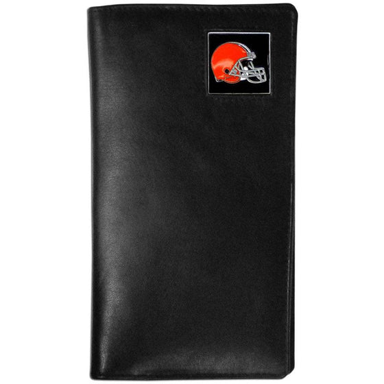 Cleveland Browns Leather Tall Wallet (SSKG) - 757 Sports Collectibles